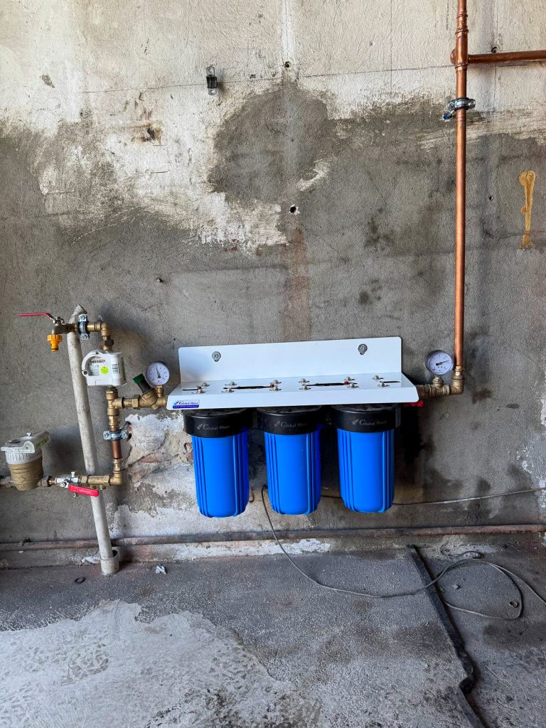 montaż instalacji wodno kanalizacyjnej wraz z filtrami