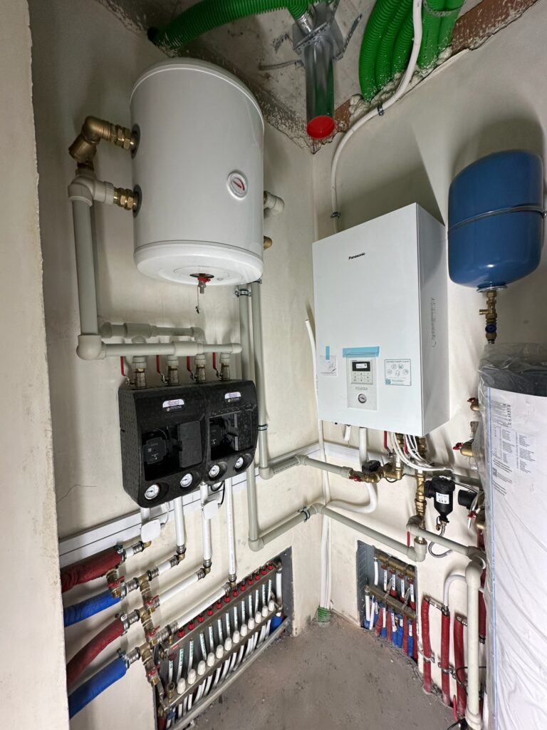 modernizacja kotłowni. montaż pompy ciepła, instalacja co, instalacje grzewcze